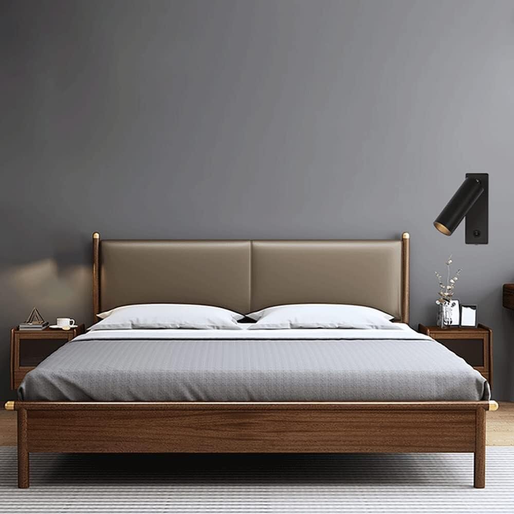 Adjustable Black Wall Lamp for Bedside Reading