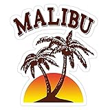 Malibu Rum Decal Sticker - Sticker Graphic - Auto, Wall, Laptop, Cell, Truck Sticker for Windows, Cars, Trucks