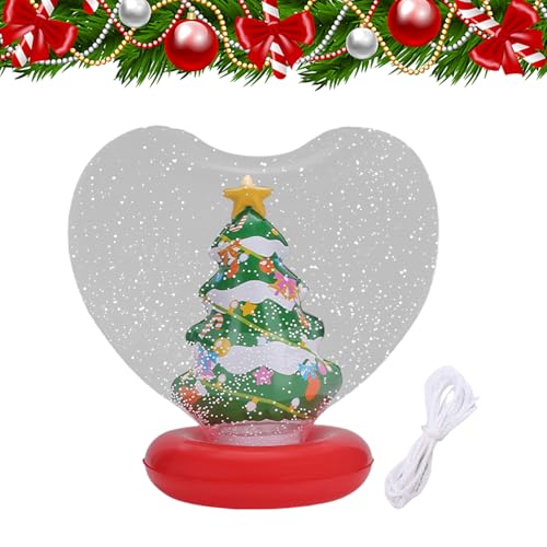 Bolas de Navidad luminosas en forma de corazón: decoración de gran tamaño e impermeables 8