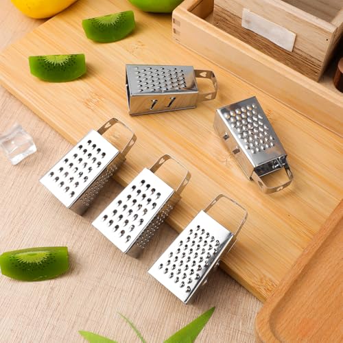 Mini rallador de queso acero inoxidable 6 piezas miniatura 6