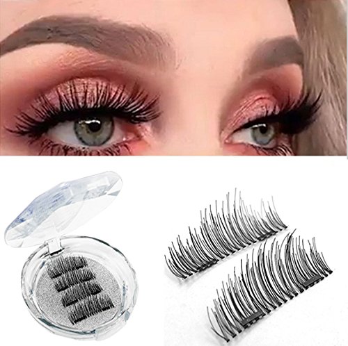 Magnetic Eyelashes - Dual Magnetic Eyelashes (1 Pair/4 Pcs) for Natural Look, Most Glamorous 3D Ultra Soft, Gule Free Handmade Reusable False Eyelashes Full Eye (Dual Magnetic Fake Eyelashes 01) Magnetic Eyelashes - Dual Magnetic Eyelashes (1 Pair/4 Pcs) for Natural Look, Most Glamorous 3D Ultra Soft, Gule Free Handmade Reusable False Eyelashes Full Eye (Dual Magnetic Fake Eyelashes 01)
