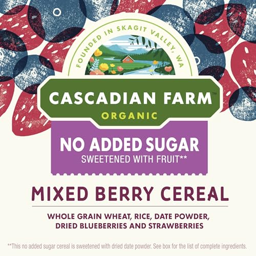 Cascadian Farm Organic Mixed Berry Grains - No Added Sugar - 354ml