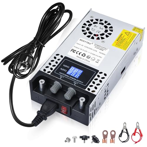 Alimentation 12V réglable 600W pour bande LED et caméra CCTV