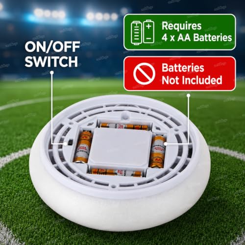 Image of Zest 4 Toyz Hover Soccer Ball for Kids with Colorful LED Lights Air Suspension Indoor Hover Football for Kids Battery Operated Sports Toy Gift for Boys and Girls (White)