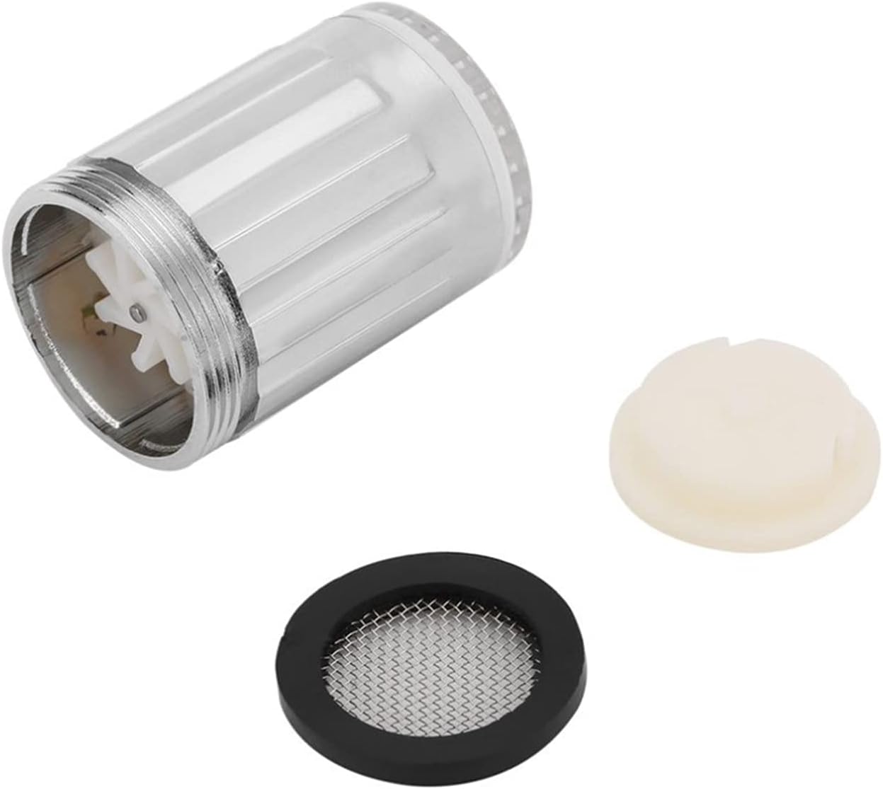 yaoqijie LED Water Faucet Stream Light 7 Colors Glow Shower Tap Head Kitchen Pressure Sensor Bathroom Faucets Taps Accessory Lasting