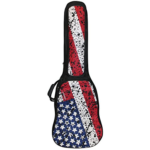 ChromaCast USA Flag Graphic Multi-Pocket Electric Guitar Padded Gig Bag (CC-EPB