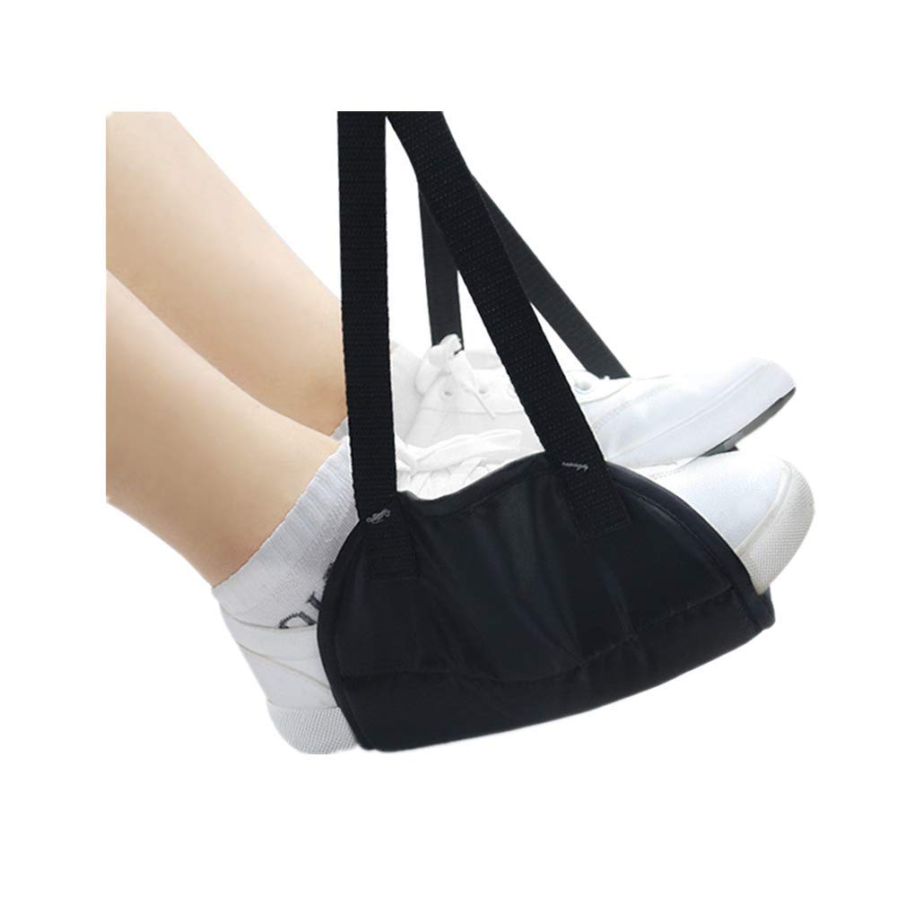 QingJiu Comfy Hanger Travel Airplane Footrest Hammock Made with Premium Memory Foam Foot