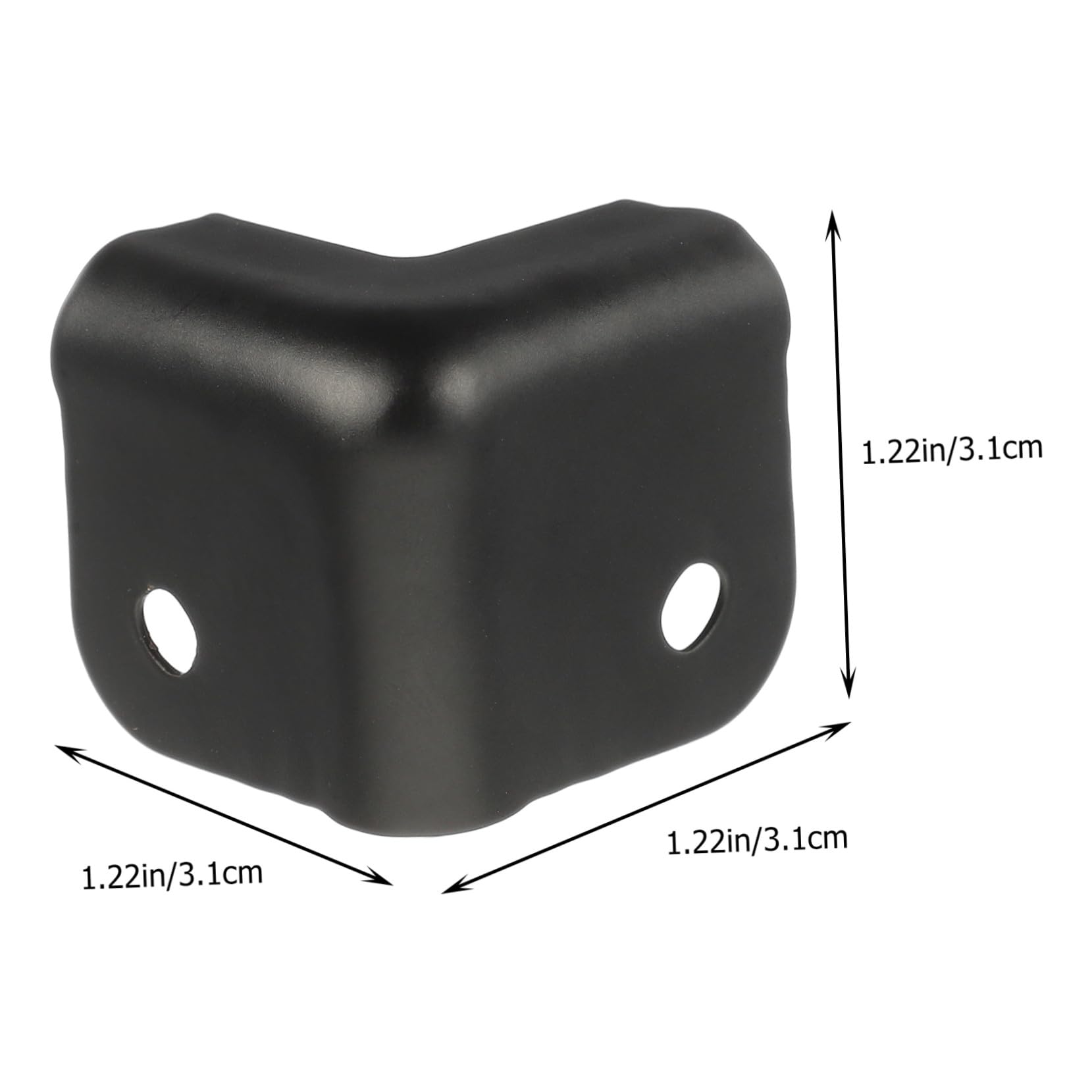 Protectores de Esquinas de Hierro Negro 16, para Cajas de Madera