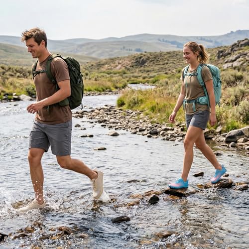 Image of ATHMILE Water Shoes for Men Women Quick Dry Aqua Shoes with Toe Protection