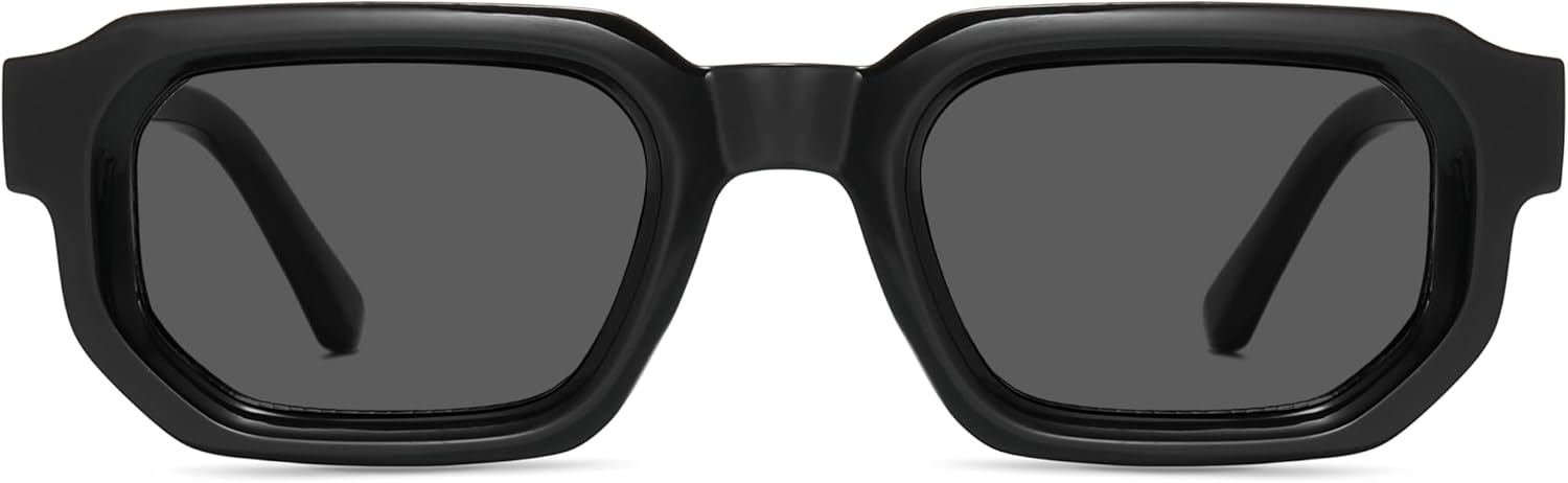 Hanj Rectangle Retro Sunglasses for Women Men Vintage Square Sun Glasses Fashion Classic 90s Shades - Image 2