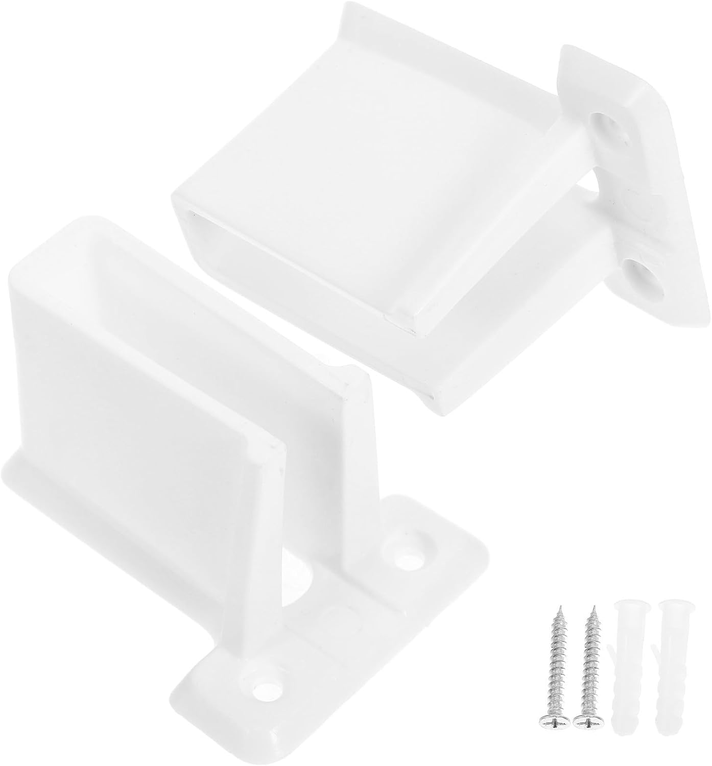 2pcs Wire Shelf End Brackets for Closet Storage Wall Mount