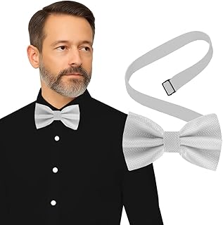 Bow Tie for Men Polyester Solid Pretied Bowties Adjustable Tuxedos Bowtie for Weddings & Groom’s Gift – Bow Ties for Women