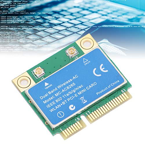 VBESTLIFE MINI PCI-E Card,1200M 2.4GHz/5GHz Dual Band Wireless Network Card,for Intel 8265 Chip,Support 802.11a/b/g/n/AC - Image 2