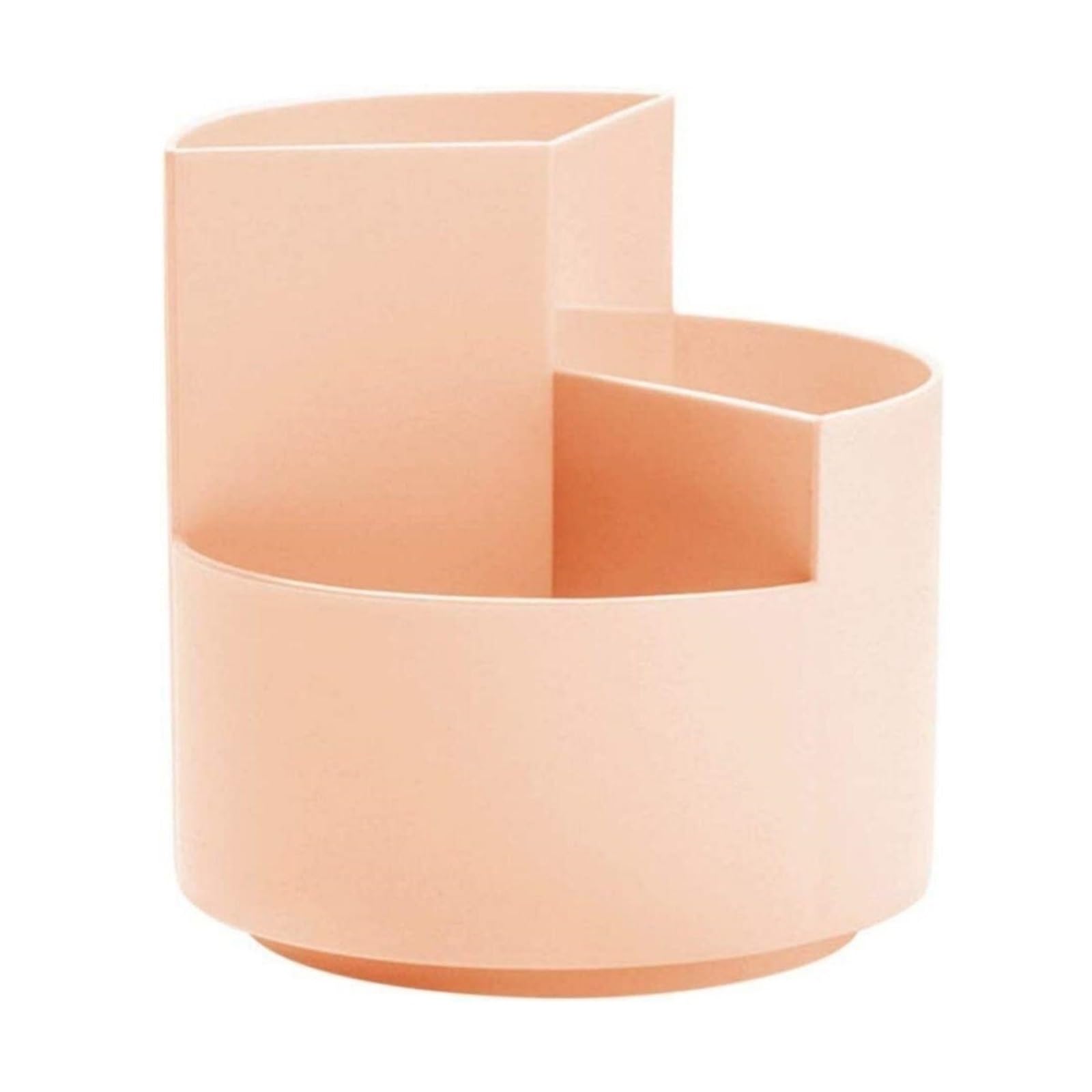 DHYUACN Pen Holder Rotating Large Capacity Pen Holder Desk Pencil Storage Box Organizer Makeup Brush School Office Stationery Supplies Desk Pen Holder(Pink)