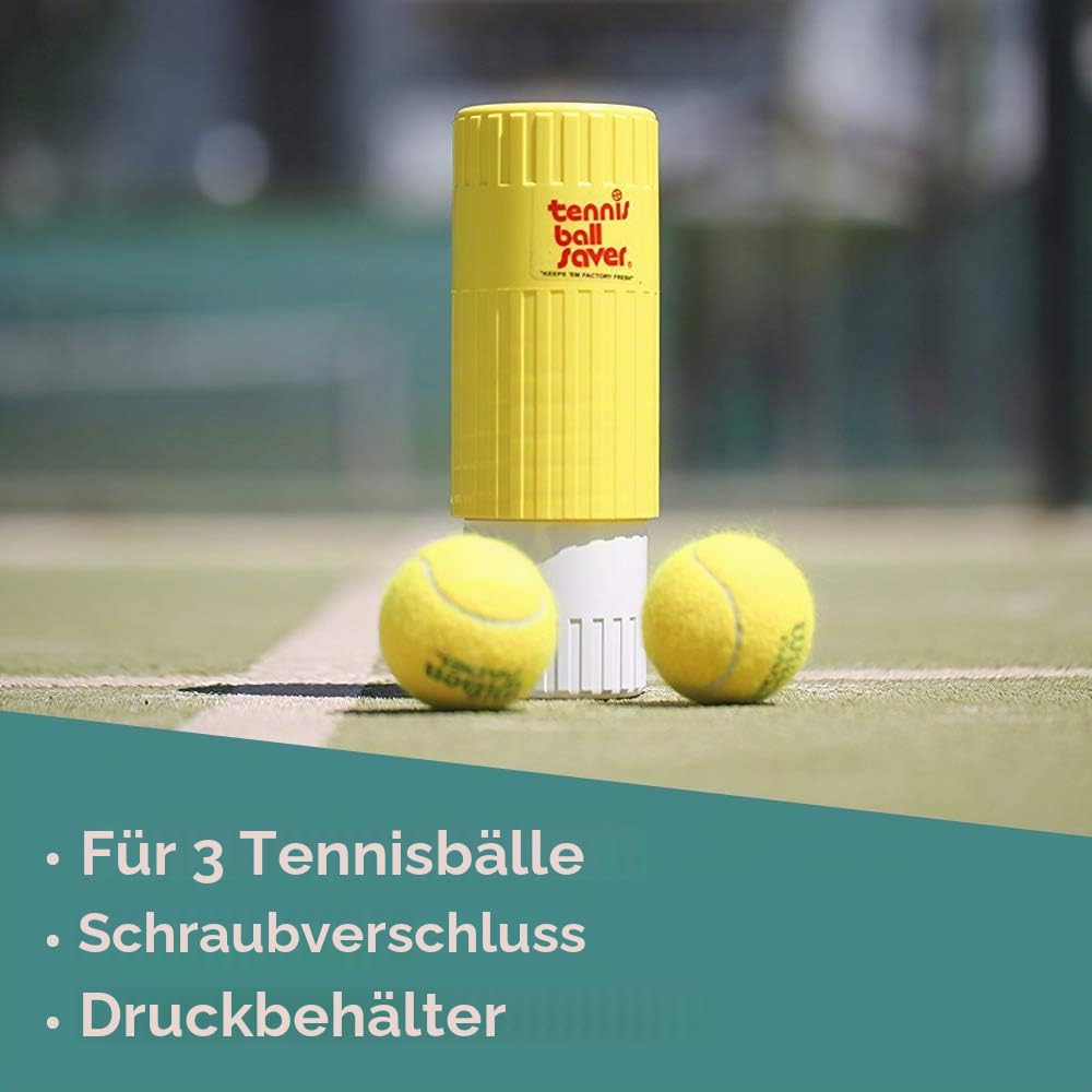 Gexco Tennis Ball Saver - Pressurized Tennis Ball Storage That Keeps Balls Bouncing Like New