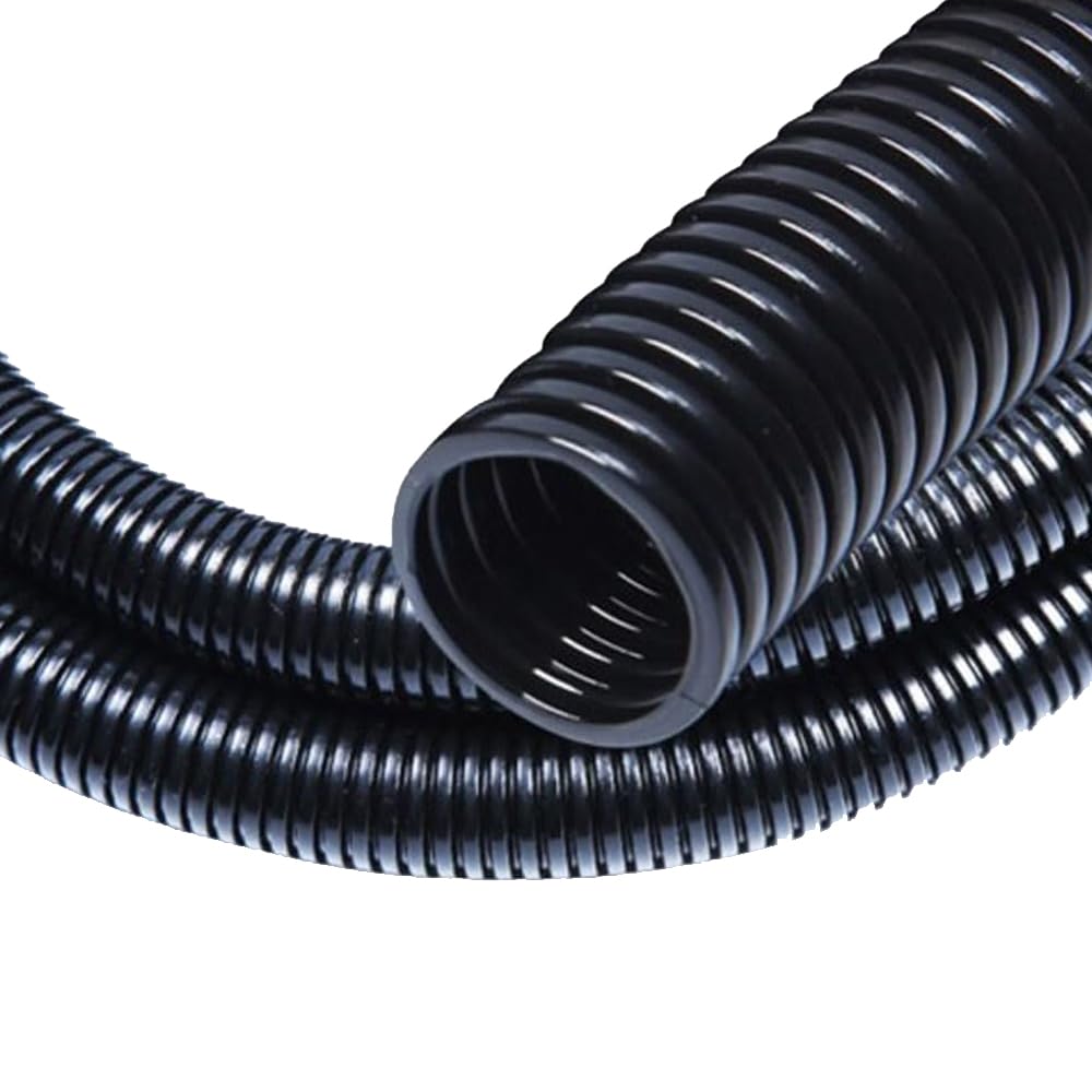 30 FT 1/4” Wire Loom Split Tubing,Dog Cat Cord Protector,Split Wire Loom Tubing Wire Conduit – Black (30FT 1/4")