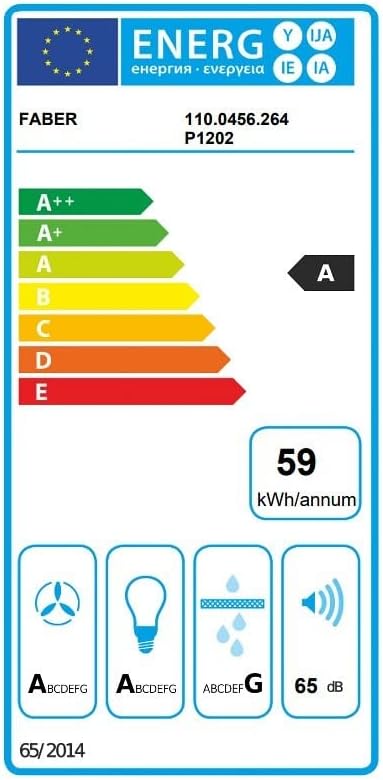 Energy label for FABER T-Light Island Hood