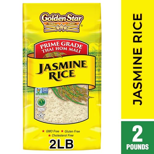 Image of Golden Star Thai Hom Mali White Jasmine Rice - 2 lb Bag