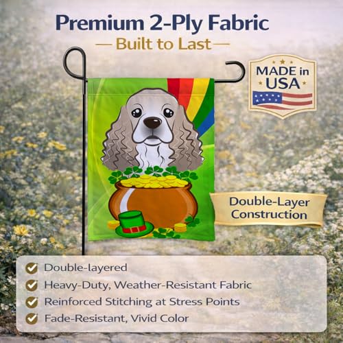 Drapeau Cocker Spaniel jardin pour remplacer les décorations ternes