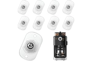 Make KitchenAid Mixers Move: 8 Self-Adhesive Clear Caster Wheels for Smooth Rotation
