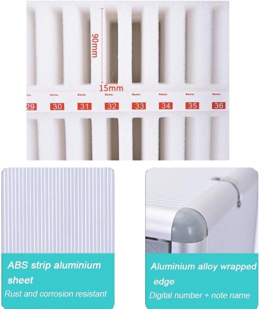 Mobile Phone Storage Locker - 24 Slots Cell Phone Lockbox with Handle for Classroom, Office, and Exams - Secure Cell Phone Organizer (Silver-A)