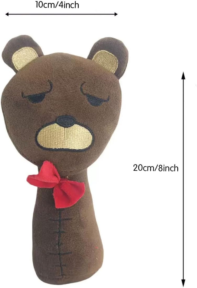 Rhythm Box Plush Toys Horror Games Fans Soft Stuffed Doll Christmas Birthday Gifts for Adult Kids 8inch (8inch Brown Bear)