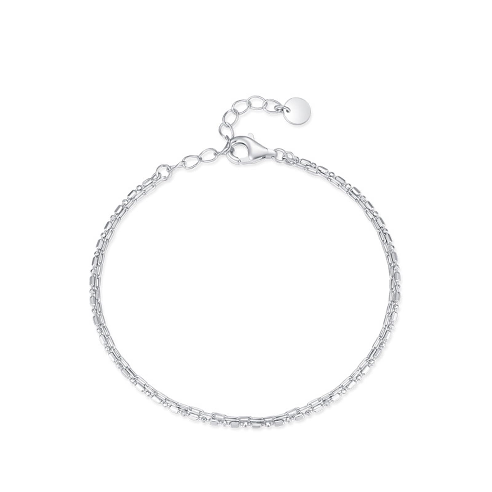 KnSam Bracciale da donna in oro giallo 750, bracciale classico, bracciali PT950