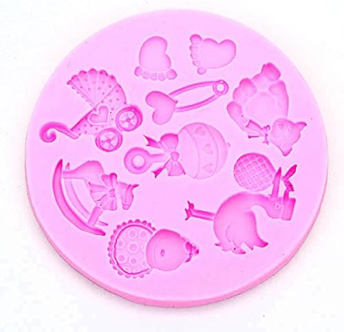 Crafter's Selected - DIY Couple Gifts Craft Molds Fondant and Cake Mold Silicone Mold (Random Color) Great for Cupcake Decorating - Bitty Baby Accessories Baby Toy Theme By Asia Trendy