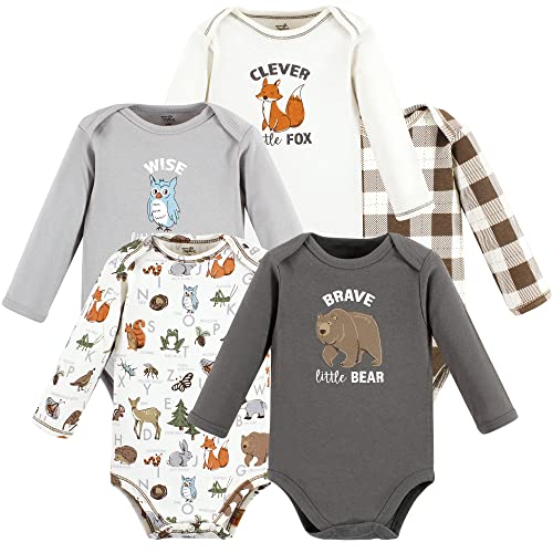 Image of Touched by Nature Unisex Baby Organic Cotton Long-Sleeve Bodysuits