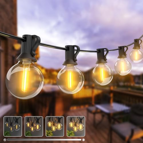 Kolpop Outdoor Festoon Light Mains Powered with【Timer & Dimmable】 13M