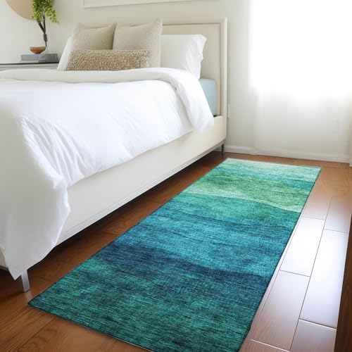 Tapete Addison Rugs Chantille ACN1699 Teal 2'3" x 7'6" miniatura 1