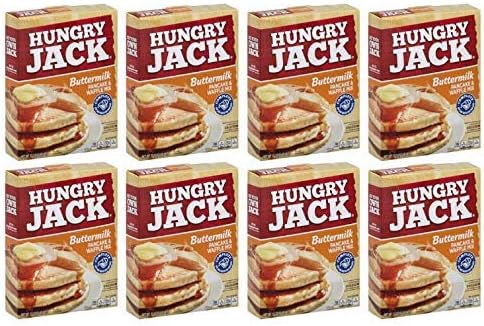 Hungry Jack Buttermilk Complete Pancake and Waffle Mix, 32oz (2 count) (Pack of 4)