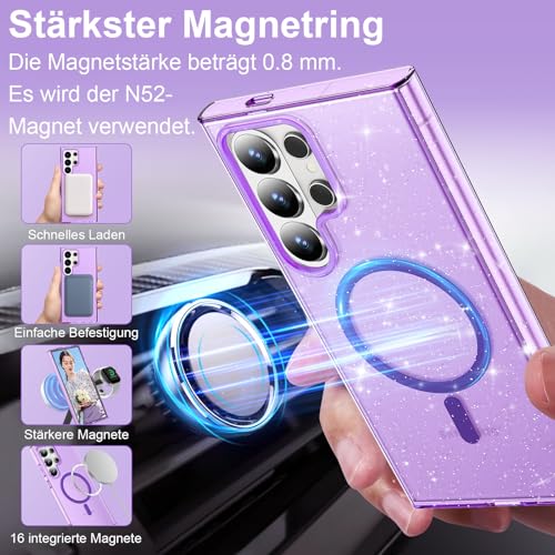Coque antichoc Samsung S26 Ultra violette compatible chargeur Magsafe - 4