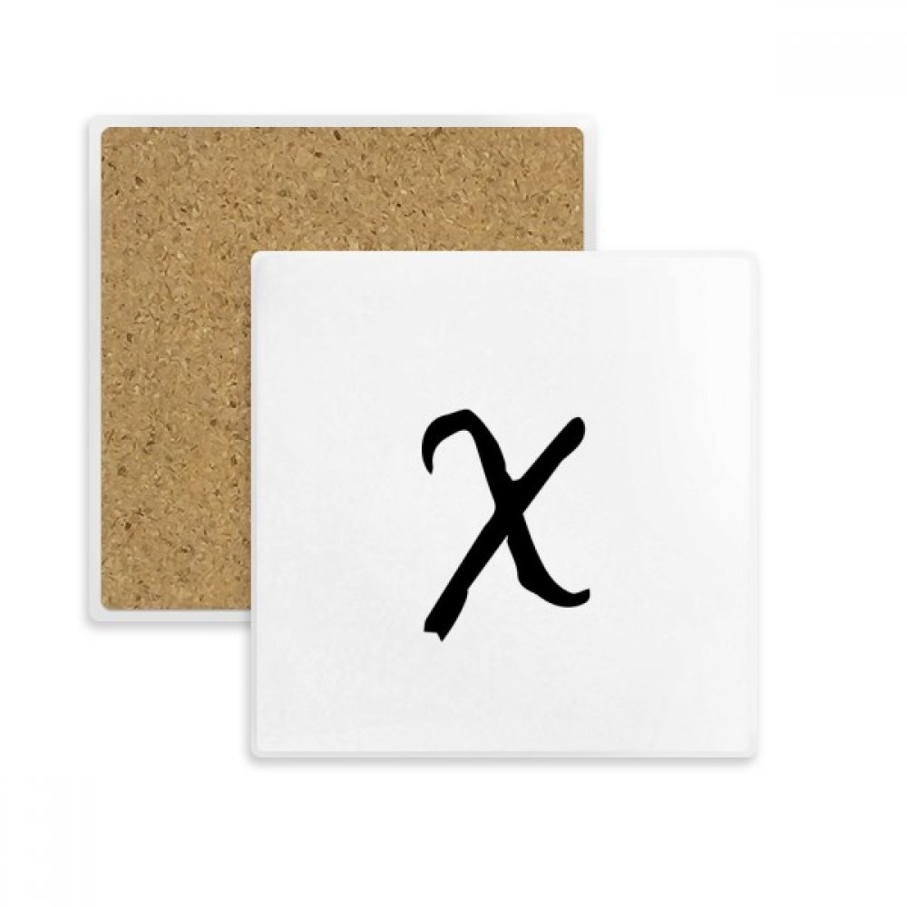 Eviter les taches sur la table avec ce sous-verre alphabet grec Chi