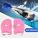 LEAQU 1 Pair Contour Swim Paddles Hand, Swim Training Hand Paddles, Hand Fin Children Diving Aid Tool, Swimming Equipment for Women Men Children Pink M
