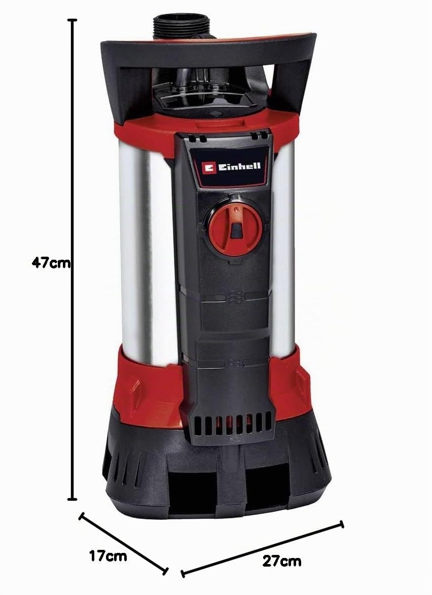 Einhell Pompe d’évacuation pour eaux chargées Aquasensor GE-DP 7935 N-A ECO (790 W,Technologie Aqua Sensor, Joint thorique haut de gamme)