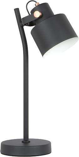 Bright Star Contemporary Metal Table Lamp – Black or White