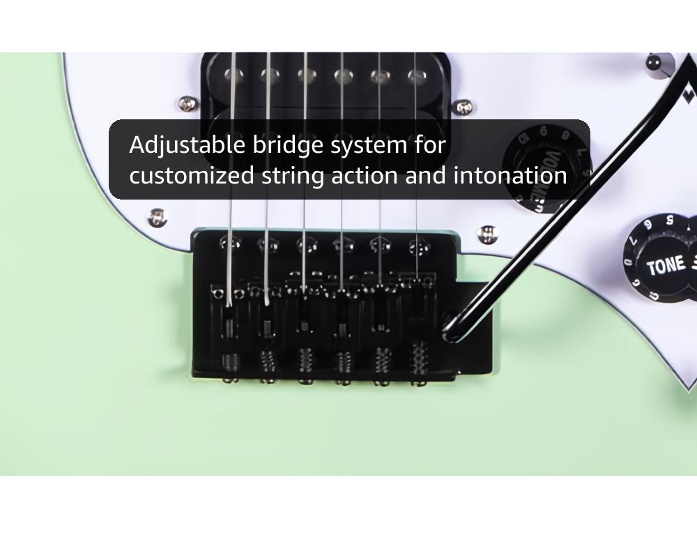 Grote Electric Solid Body Guitar Modern-GST For Beginners (Surf Green)