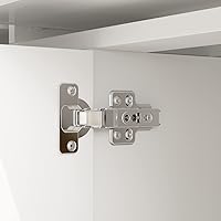 Vista 9 de AIEGLE Aparador de cocina blanco con 4 puertas y 5 cajones, armario de almacenamiento grande de 59.1 pulgadas de ancho, consola de mesa, armario