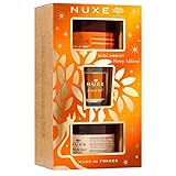 cofre nuxellence Vela aroma miel Rêve de Miel Cofre Miel Addict - Rêve de Miel Exfoliante Gourmand Nutritivo Corporal 175 ml + Rêve de Miel Bálsamo-Aceite Corporal Fundente con Miel 200 ml + vela