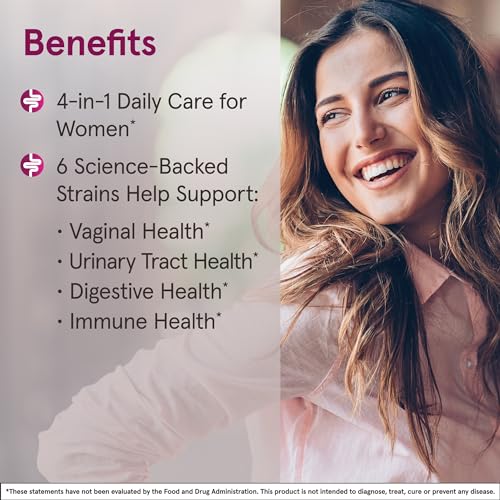 Image of Jarrow Formulas Fem-Dophilus Advanced Probiotics 10 Billion CFU with 6 Science-Backed Strains, for Vaginal, Urinary Tract, Digestive, and Immune Support, 30 Veggie Capsules, Shelf-Stable, Pack of 12