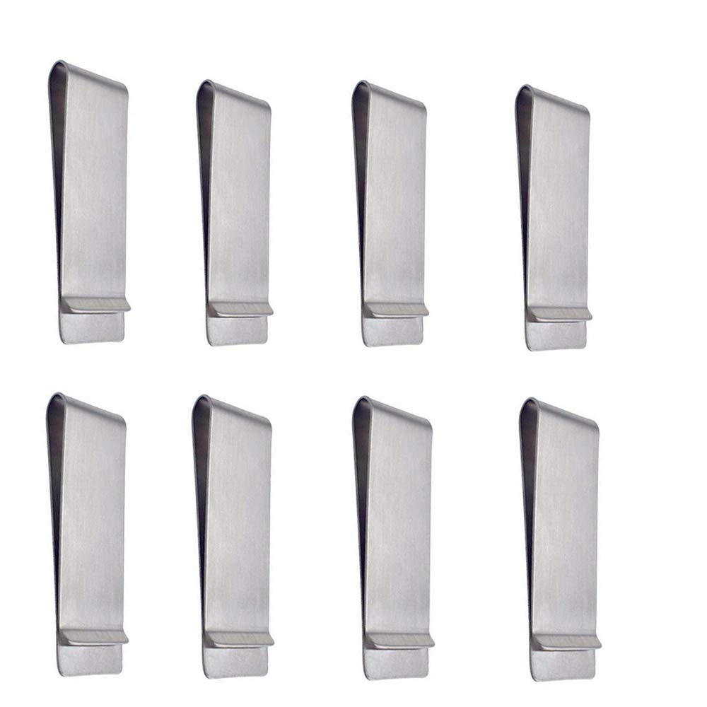 Classic Cash Clips, Qtopun Metal Credit Business Card Holder Money Paper Slim Clips for Women Men Office and Home