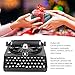 OPPWONG Type Writer, Black Retro Vintage Typewriter Model Typewriter Type Writing Machine Manual Props Model Retro Decoration Ornaments for Movie Props Home Cabinet Decor Ornaments