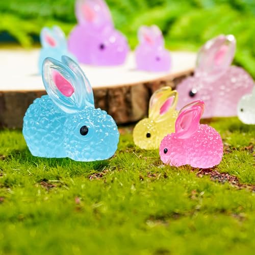 Accessoires intérieure figurines résine lapins pour sublimer vos pots de fleurs ternes