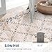 Garveehome 5x7 Washable Floral Area Rugs for Living Room: Modern Floral Non Slip Large Area Rugs for Bedroom, Large Machine Washable Living Room Low Pile Carpet with Non-Slip Backing Beige 5 ft x7 ft.