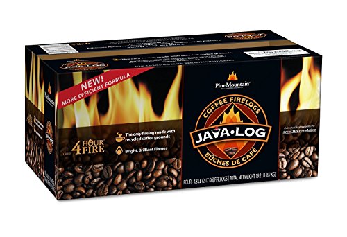 JAVA LOG Coffee Firelog Case 4 Pack Review: A Sustainable, Coffee ...