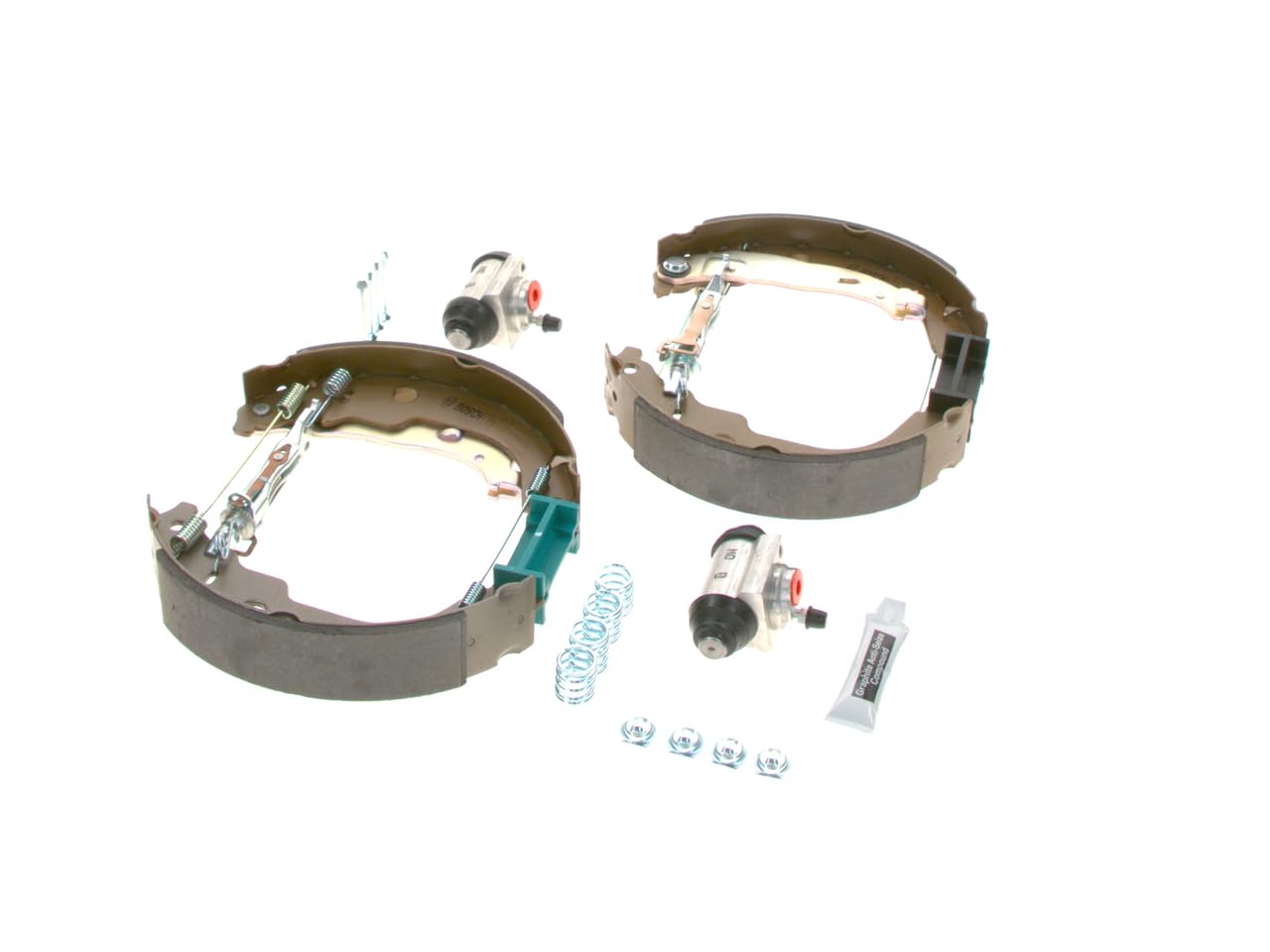 Bosch KS193 Kit Super Pro - Kit de frein à tambours arrière - 1 jeu complet prémonté, 2 cylindres de roue, 4 mâchoires de frein