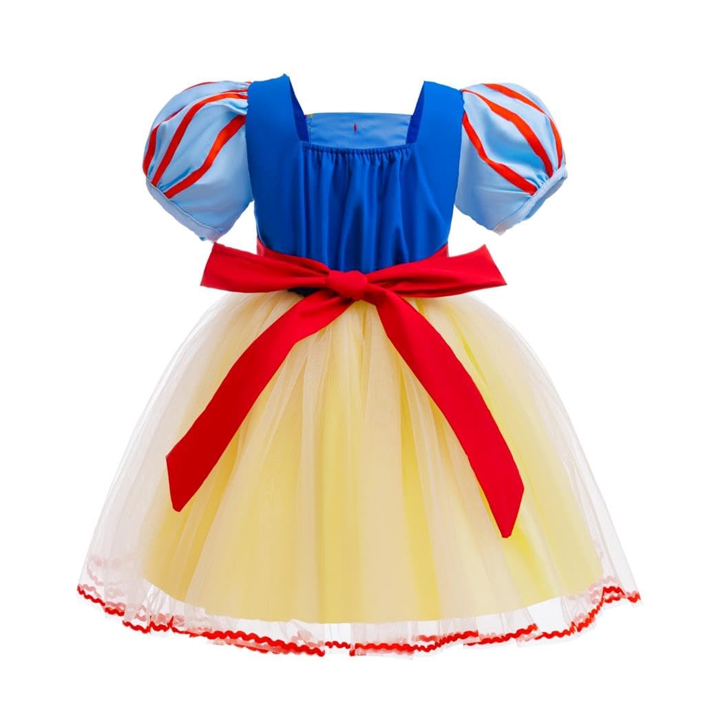 Lito Angels Deguisement Robe en Tulle Princesse Pomme avec Bandeau Enfant Fille, Taille 18 mois-7 ans