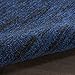 Nourison Essentials Indoor/Outdoor Midnight Blue 8' x Round Area Rug, Easy Cleaning, Non Shedding, Bed Room, Living Room, Dining Room, Backyard, Deck, Patio (8 Round)
