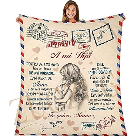 Manta Personalizada con Mensaje de Mamá para Mi Hija Cover